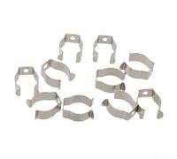 10 Tool Spring Terry Clips with Narrow Base for Organizing and Storing Tools Brooms Brushes and Rakes in Garage Shed and Outdoor Areas (19mm)