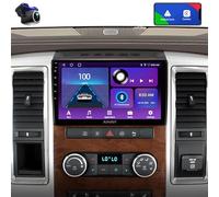 10" Touch Screen Car Stereo for Dodge Ram 1500 2500 3500 (2009-2012) Radio Replacement Kit with CarPlay Android Auto DSP BT GPS Navigation(2GB+64GB)