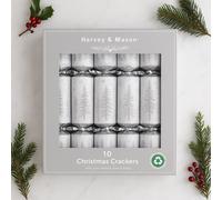 10 Traditional Christmas Crackers Silver Tree Dinner Cracker 14 Inch