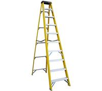 10 TREAD Heavy Duty Fibreglass Step Ladder | Electricians GRP Step Ladder 30,000v