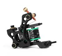 10-turn Pure Copper Coil Liner/Shader Black Tattoo Machine for Tattoo Beginning Practice (Soft Shader)