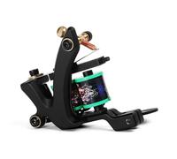 10-turn Pure Copper Coil Liner/Shader Black Tattoo Machine for Tattoo Beginning Practice (Thick Line)