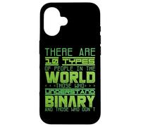 10 Types Of People Understanding Binary Code Programming Case for iPhone 16