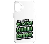 10 Types Of People Understanding Binary Code Programming Case for iPhone 16 Plus