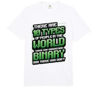 10 Types of People Understanding Binary Code Programming Comfort Colors Adult Heavyweight T-Shirt