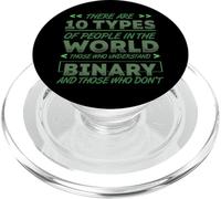 10 Types Of People Understanding Binary Code Programming PopSockets PopGrip for MagSafe