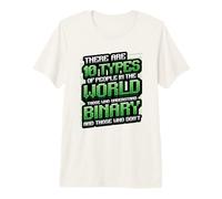 10 Types of People Understanding Binary Code Programming Premium T-Shirt