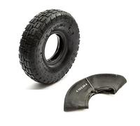 10" Tyre & Inner Tube 4.10/3.50-4 Knobbly Tread 4 Inch Wheel Sack Truck Trolley
