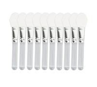 10 Uds cepillo de máscara de silicona transparente Mini mango corto cepillo de máscara DIY para salón uso doméstico aplicador de máscara Facial de cuidado de la piel