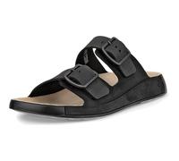 ECCO Mens Cozmo Nubuck Two-Strap Sandals Black 10 UK (44EU)