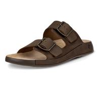 (10 UK (44EU), Nutmeg Brown) ECCO Mens Cozmo Nubuck Two-Strap Sandals