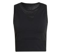 (10 UK, Black) Adidas Womens/Ladies Aeroknit Cropped Vest Top