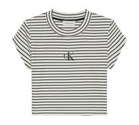 (10 UK, Black) Calvin Klein Womens/Ladies Cropped Fitted T-Shirt
