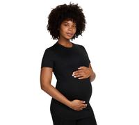 (10 UK, Black) Nike Womens/Ladies Logo Dri-FIT Maternity T-Shirt