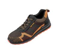 (10 UK, Black/Orange) Result Work-Guard Unisex Hardy Safety Trainers