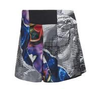 (10 UK, Black Print) Adidas Womens/Ladies All-Over Print Running Shorts