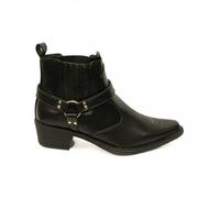 (10 UK, Black) US Brass Mens Eastwood Cowboy Ankle Boots