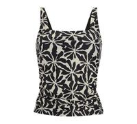 (10 UK, Black/White) Regatta Womens/Ladies Loria Abstract Floral Tankini Top