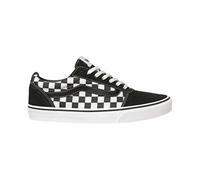(10 UK, Black/White) Vans Mens Ward Suede Trainers