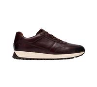 (10 UK, Brown) Clarks Mens Radwell Tie Leather Flat Trainers