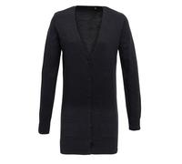 (10 UK, Charcoal) Premier Womens/Ladies Longline V Neck Cardigan