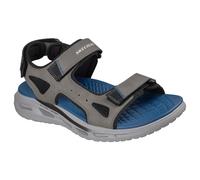 (10 UK, Charcoal Synthetic) Skechers Mens Orvan Sd Gamble Walking Sandals