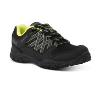 (10 UK Child, Black/Lime Punch) Regatta Childrens/Kids Edgepoint Waterproof Walking Shoes