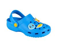 (10 UK Child, Blue) Pokemon Boys Badge Clogs