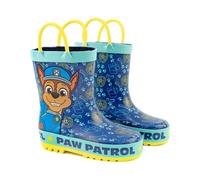 (10 UK Child, Blue/Yellow) Paw Patrol Boys Chase Wellington Boots