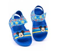 Disney Mickey Mouse Kids Sandals | Blue Sliders For Boys & Girls | Beach Shoes with Supportive Strap for Toddlers | Blue Summer Holiday Pool Shoes | Slip-on Footwear Fun Merchandise Gift for Children