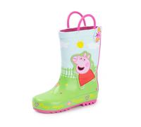 (10 UK Child) Peppa Pig Wellington Boots with Handles (Unisex Kids Multicoloured)