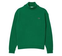 (10 UK, Green) Lacoste Womens/Ladies Carded Wool High-Neck Relaxed Fit Sweater Top
