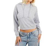 (10 UK, Grey Marl) Brave Soul Womens/Ladies Crop Sweatshirt