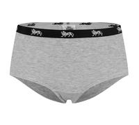 (10 UK, Grey Marl Marl) Lonsdale Womens/Ladies Logo Cotton Briefs