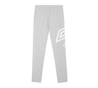(10 UK, Grey Marl/White) Umbro Womens/Ladies Logo Leggings