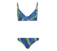 (10 UK, Lucid Blue) Adidas Womens/Ladies Iconisea Two-Piece Swimsuit