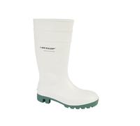 (10 UK) Mens Dunlop Safety Wellington White