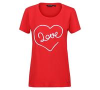 (10 UK, Miami Red) Regatta Womens/Ladies Filandra VII Love T-Shirt