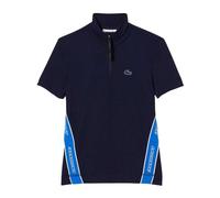 (10 UK, Navy Blue) Lacoste Mens Zip Neck Polo Shirt