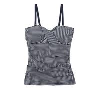Regatta Womens/Ladies Aceana III Seeksucker Tankini Top - Navy/White - 10 UK - Navy/White