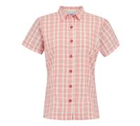 Regatta Womens/Ladies Mindano VIII Checked Short-Sleeved Shirt - Peach Bloom - 10 UK - Peach Bloom