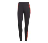 (10 UK R, Black/Solar Red) Adidas Womens/Ladies Tiro 24 Slim Tracksuit Bottoms