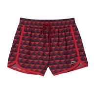 (10 UK, Red) Lacoste Womens/Ladies Graphic Print Draped Shorts