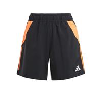 (10 UK S, Black/Solar Red) Adidas Womens/Ladies Tiro 24 Football Shorts