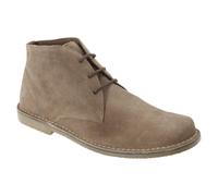 (10 UK, Sand) Roamers Mens Real Suede Fulfit Desert Boots