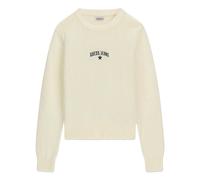 (10 UK, Warm White) Guess Womens/Ladies Jeans Embroidered Logo Jumper