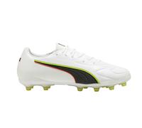 (10 UK, White/Black) Puma Mens King Match Firm Ground Football Boots