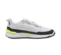(10 UK, White/Black/Yellow) Puma Mens Ignite Elevate X Flat Golf Shoes