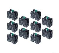 10 Units Copper Auxiliary Contacts for Push Button Switches, NO Blocks