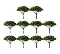 10 Units Model Trees 5cm Dimension Plastic And Iron Wire Structure For Train Railroad Layout Roadway Architecture Scenery Display Sand Table Diorama Building Projects Offering Natural Look And Feel